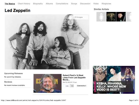 A picture of the zeppelin band on their website.